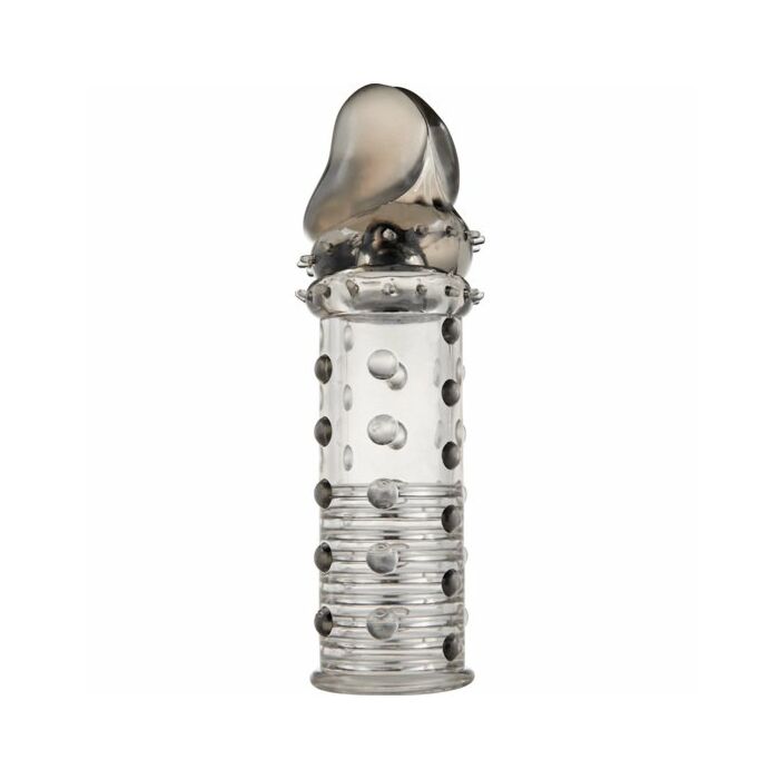 Manicotto del pene grigio con borchie elettriche
