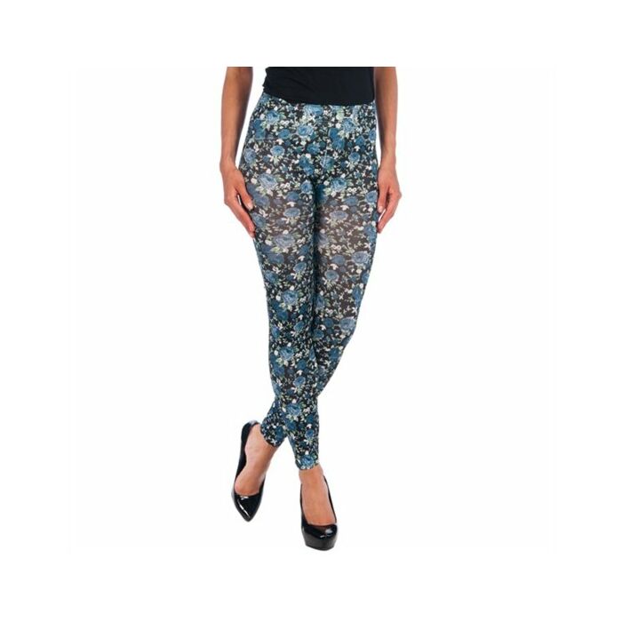 Leggings intimax fiori grigi