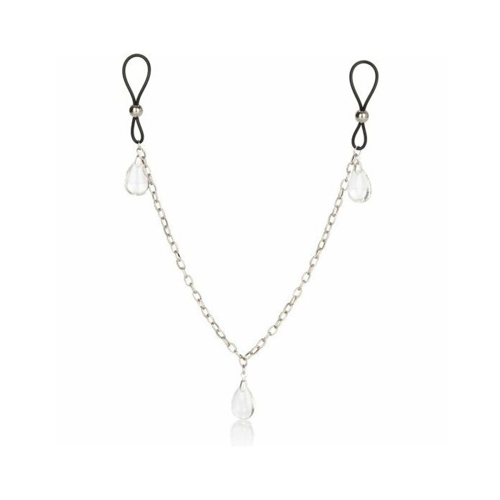 Pendenti a catena in cristallo con capezzoli