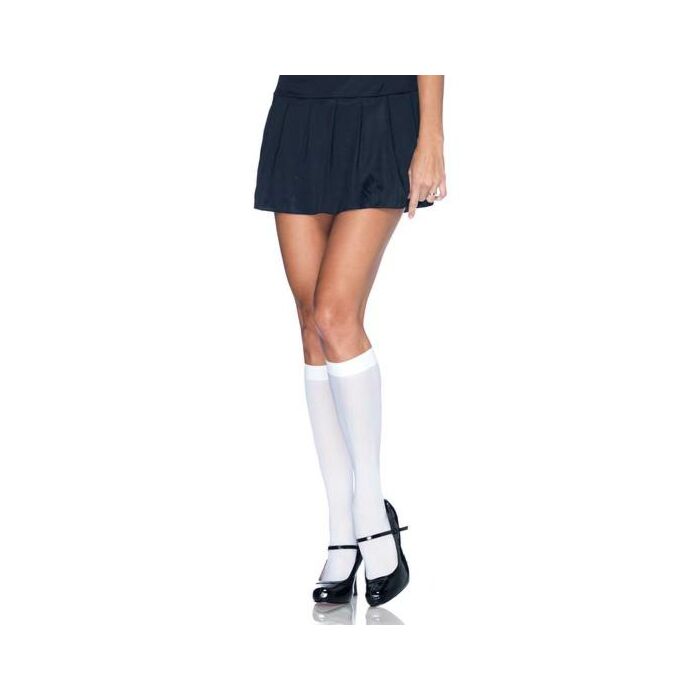 Calze in nylon bianco avenue Leg