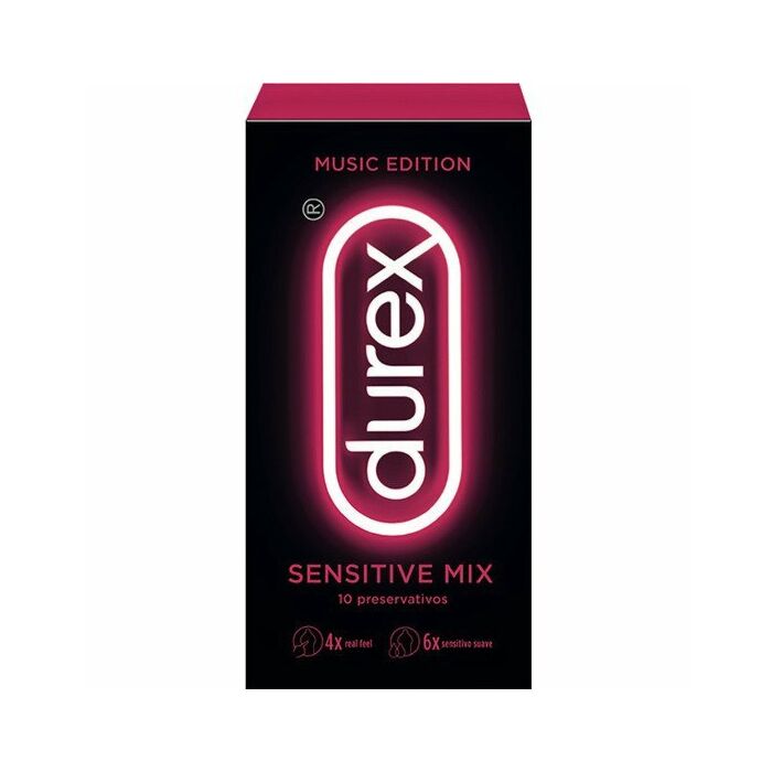 Durex music edition sensitive mix 10 preservativos