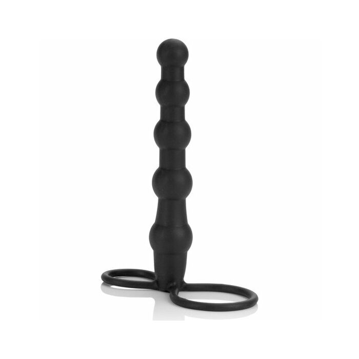 Perline anali doppia imbracatura nera