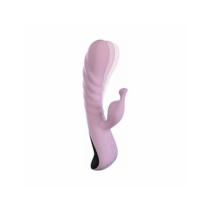 Mini grilletto vibratore in silicone - rosa