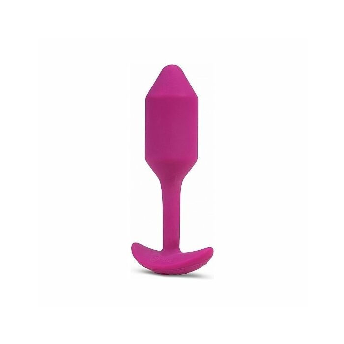 Plug anale in silicone avvolgente con vibrazione 12 cm - rosa