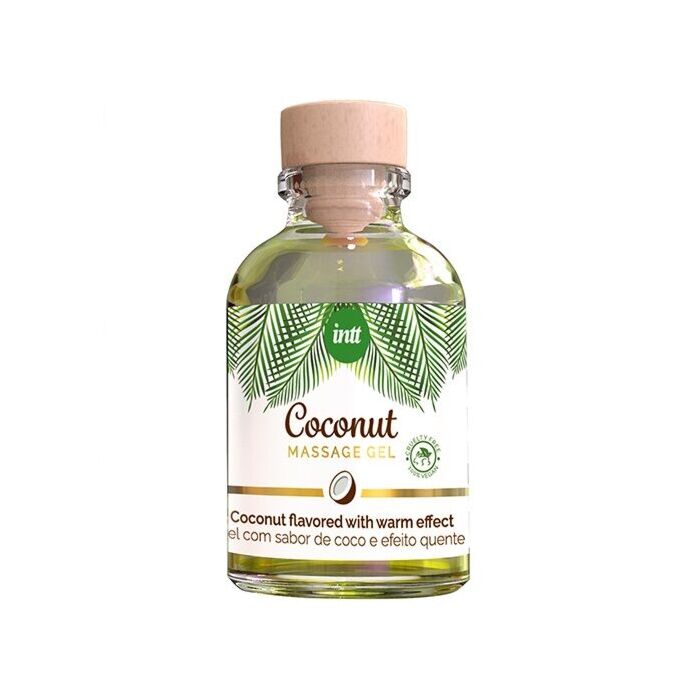 Gel per massaggi intimi vegano al cocco con effetto caldo 30ml