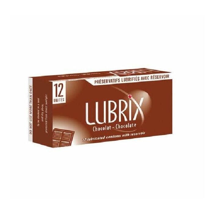 Scatola Lubrix 12 unità gusto cioccolato