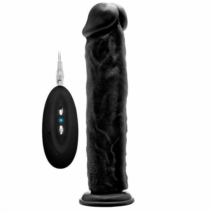 Real rock 010 vibrador 100 realistico negro 295 cm