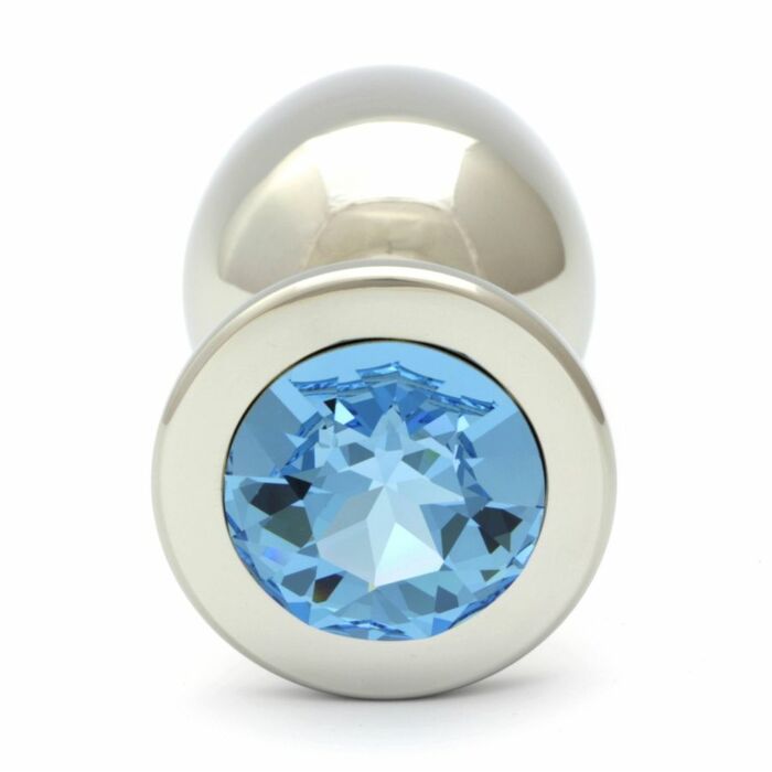 Spina cristallo Swarovski acquamarina anale xl 96cm / 27mm
