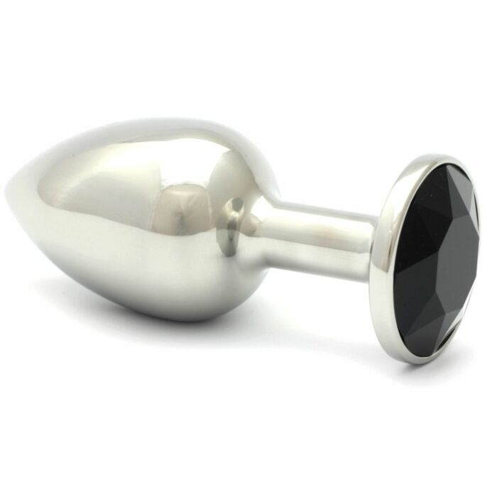 Plug negro cristallo cristal anale 75 cm / 27mm