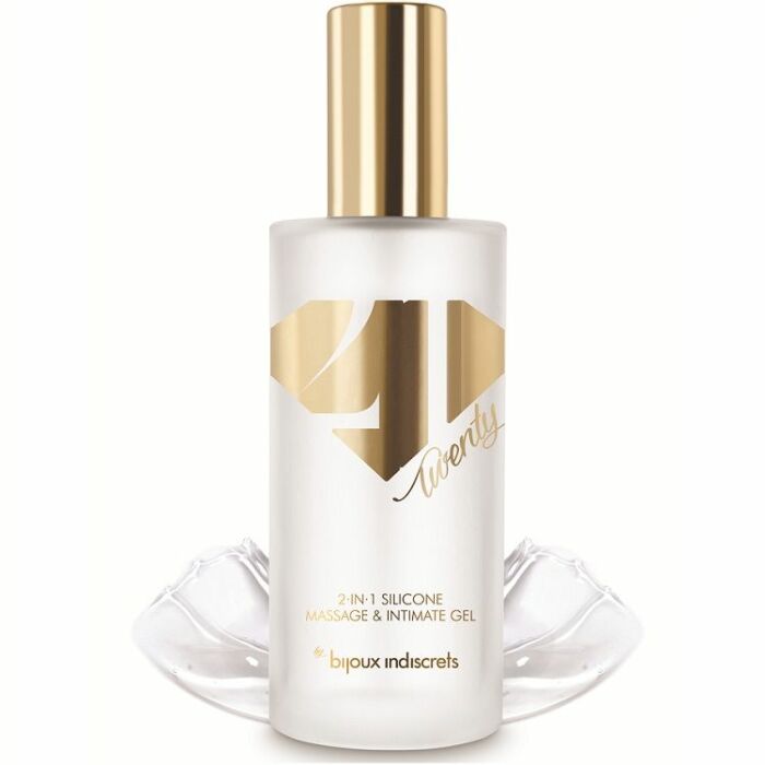 Bijoux 21 olio da massaggio intimo 2 in 1 in silicone