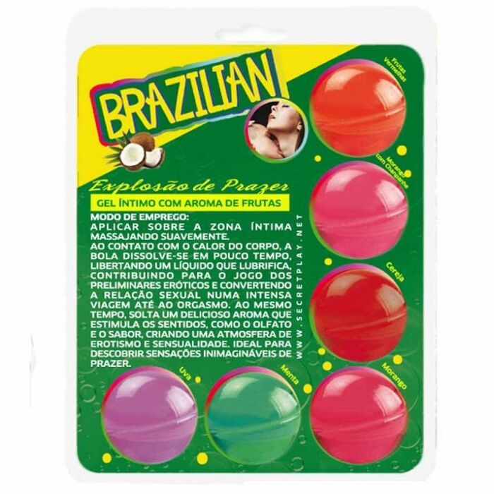 Set 6 palline brasiliane con aroma di frutta
