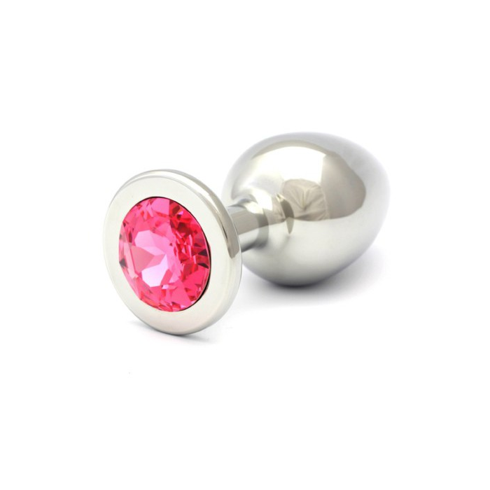 Boccioli di rosa swarovski acciaio anale 84 x 40 mm cristallo rosa