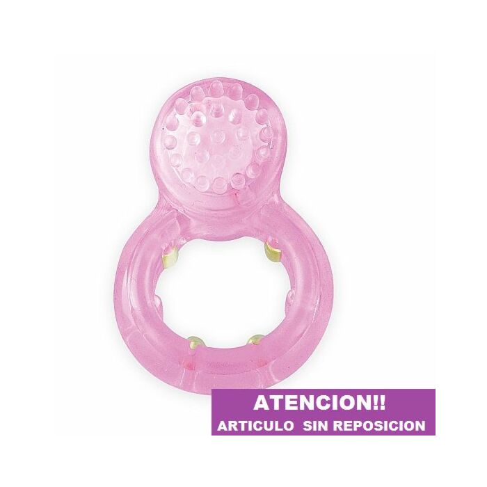 Anello vibrante per pene con magneti rosa