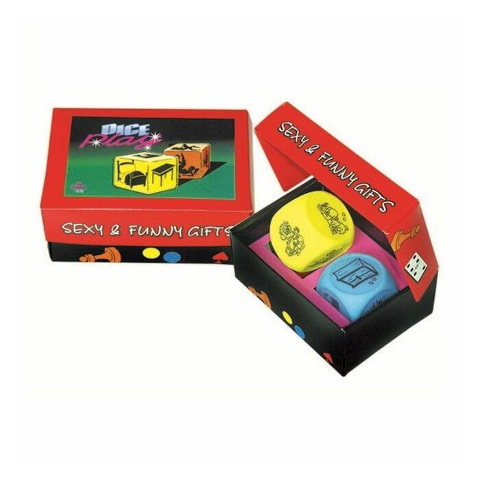 Coppia di dadi dadi fluorescenti di grandi dimensioni