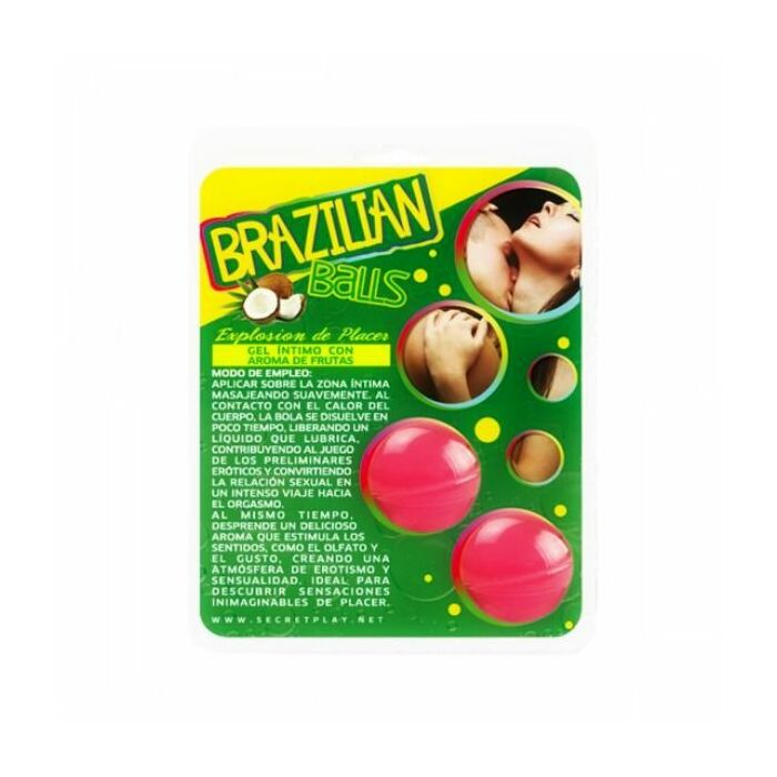 Palline brasiliane aroma di fragola con cava