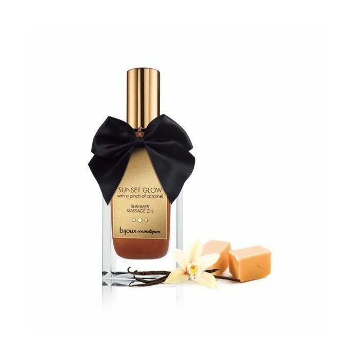 Olio da massaggio lustro commestibile serale