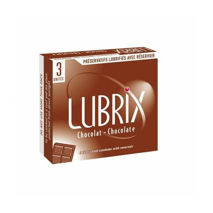Scatola Lubrix 3 unità gusto cioccolato