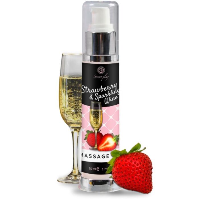 Secretplay - Olio per Massaggio Fragole & Champagne 50 ml