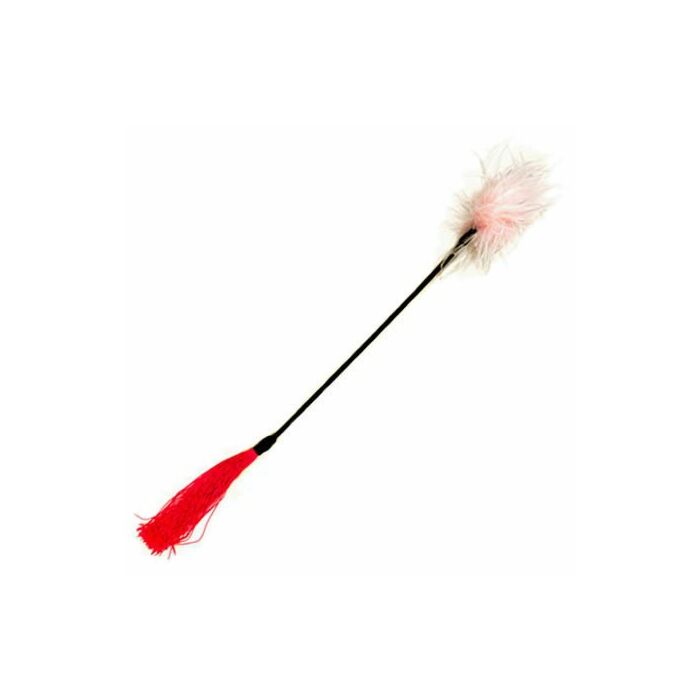 Whipper tickler frusta + piuma bianco rosa