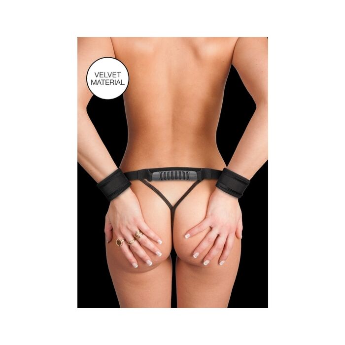 Manette in velluto con impugnatura