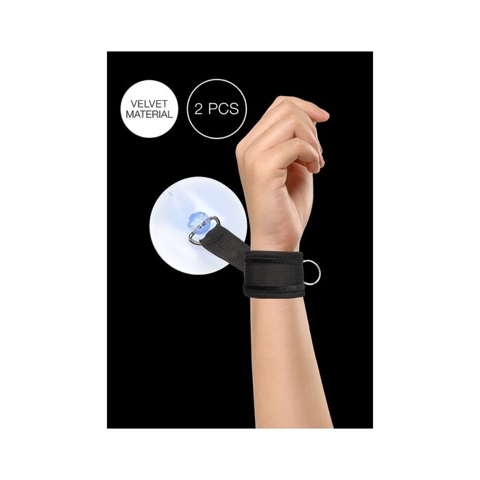 Manette in Velluto per Bondage sotto la Doccia