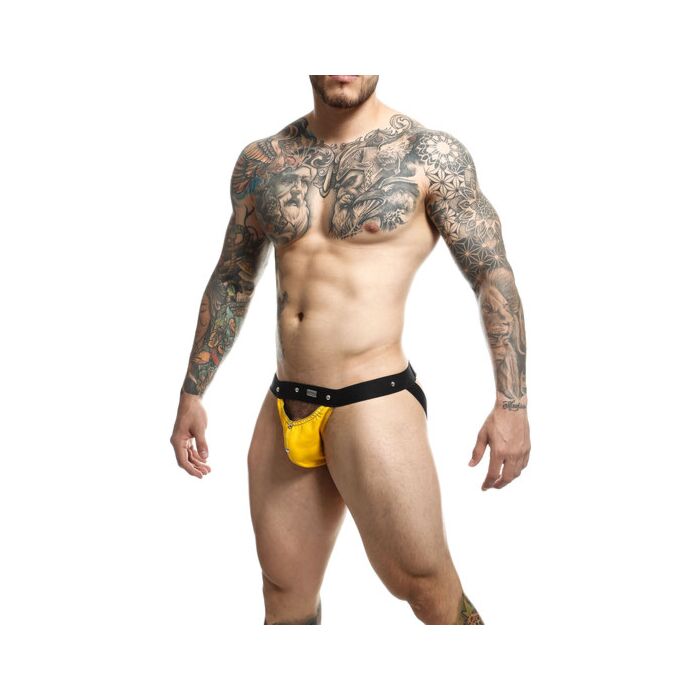 DNGEON Peekaboo Jock Giallo - Intimo Sportivo-Erotico