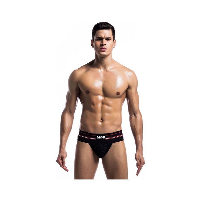 Jockstrap classico in pizzo - nero - Sex Shop