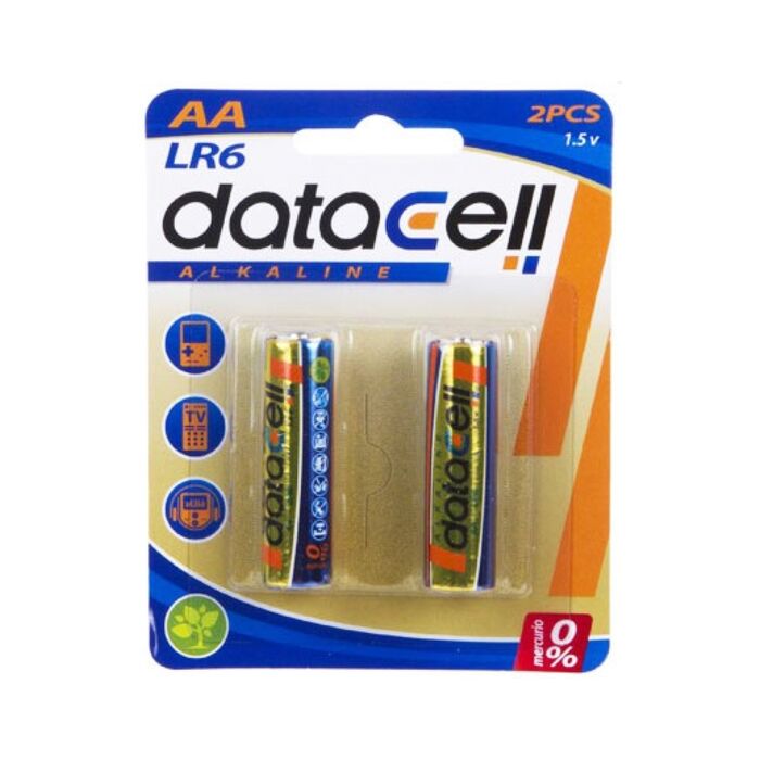 Blister 2 batterie alcaline LR6/AA - Datacell