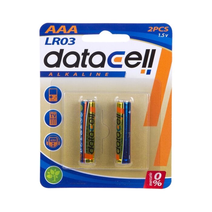 Blister 2 batterie alcaline LR03/AAA - Datacell - Qualità Premium
