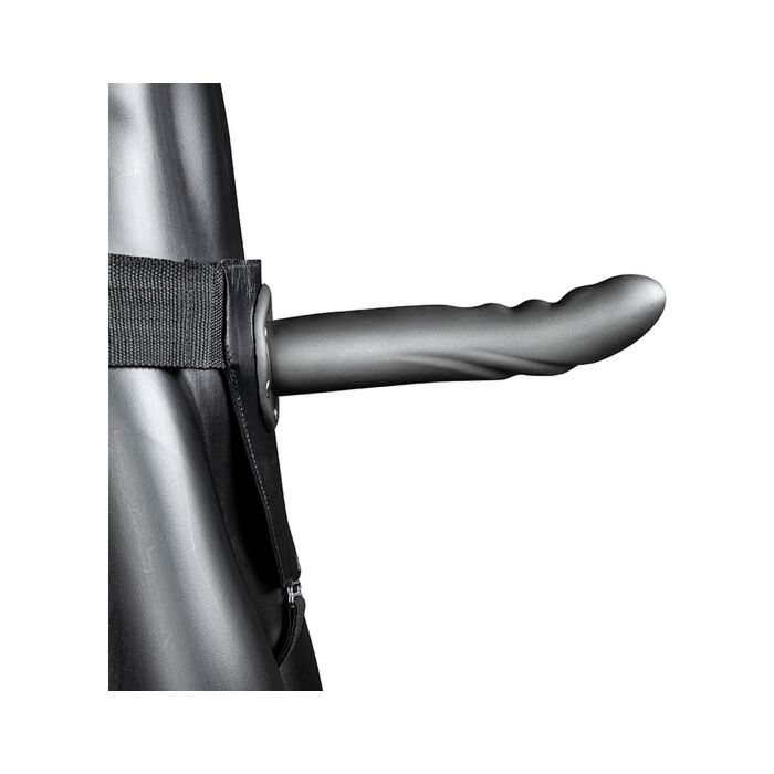 Ouch-Strap-On Curvo Texturizzato 8''/20 cm Metalizzato