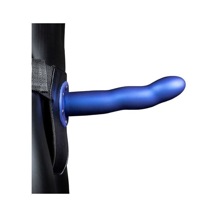 Ouch Cinghia Cava Curva Blu Metallico 8'' - Sex Shop