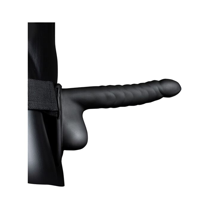 Ouch - Cintura Cava con Testicoli - 8''/21 cm - Nero
