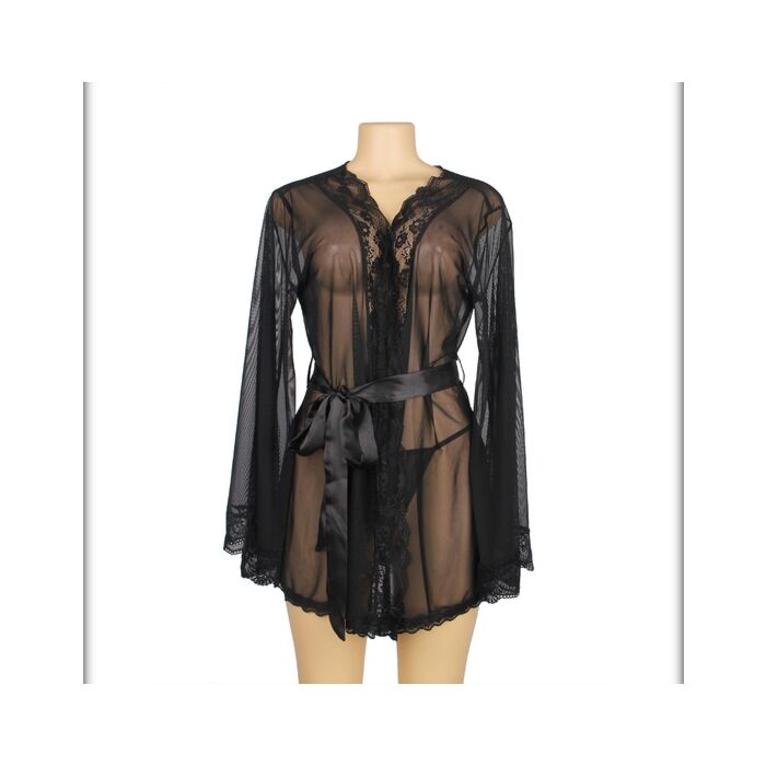 Babydoll Rete Nera XL-XXL - Sensualità XL