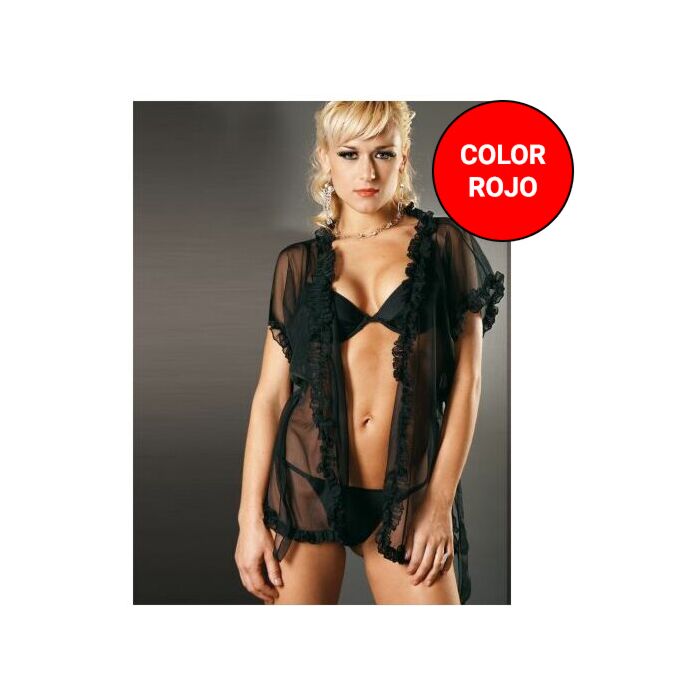 Microtulle Rosso: Vestaglia Seduzione