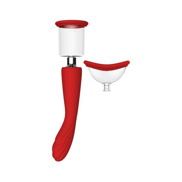 Stimolatore Doppia Aspirazione-Vibrazione Red Sensation