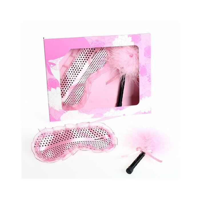 Kit accarezza spolverino e maschera rosa