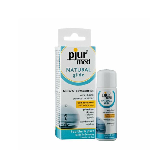 Lubrificante naturale all'acqua naturale Pjur med 30 ml
