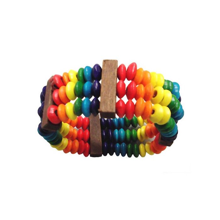 Bracciale Arcobaleno in Legno