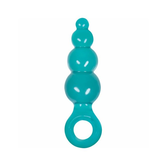 Dildo Jolie con increspature medio blu acqua