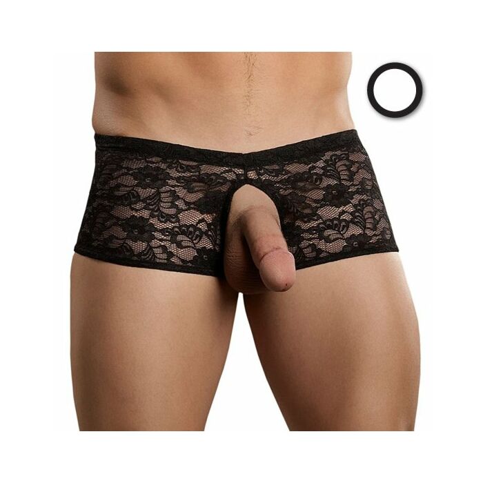 Pizzo boxer power maschio apertura bianco