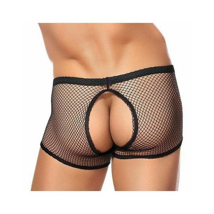 Rete boxer power maschile con apertura nera
