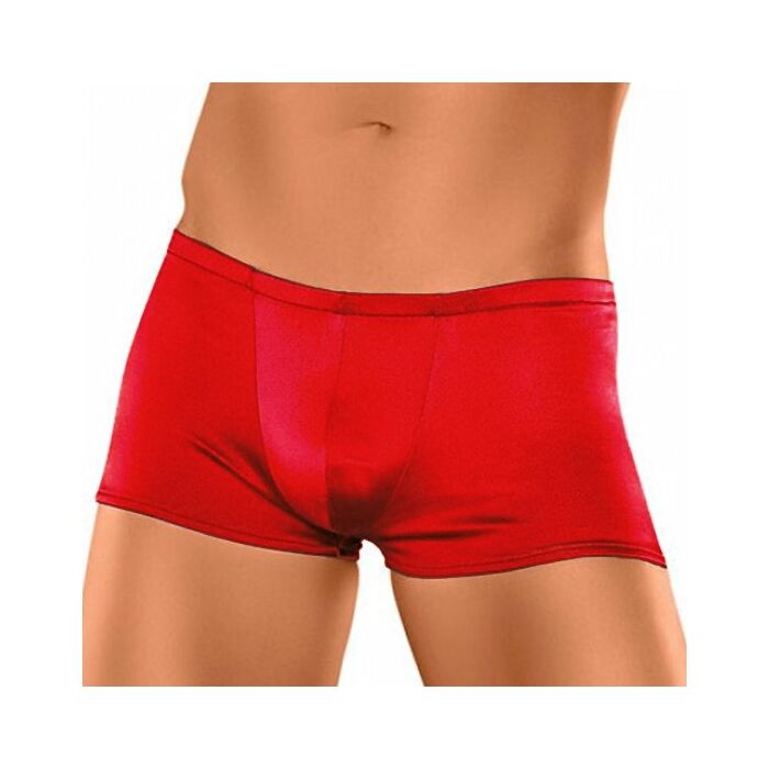 Boxer power maschile rosso satinato