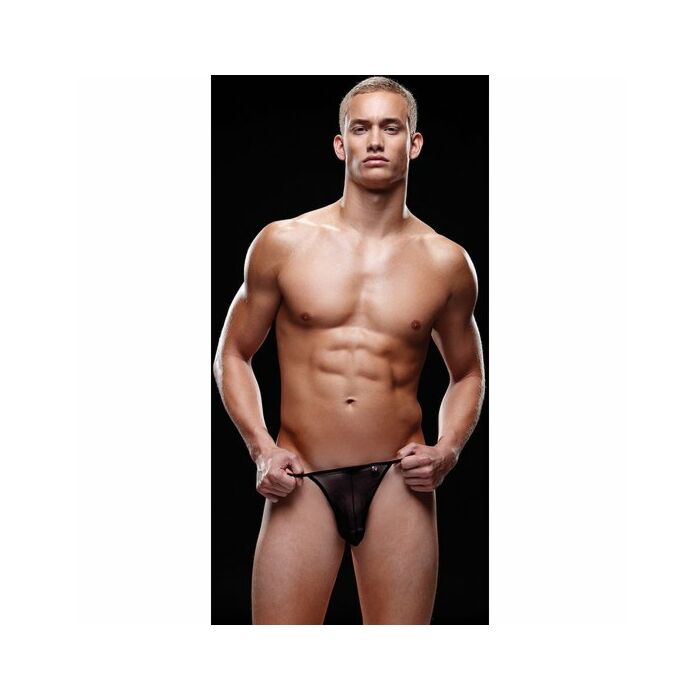 Perizoma in maglia nera invidiata