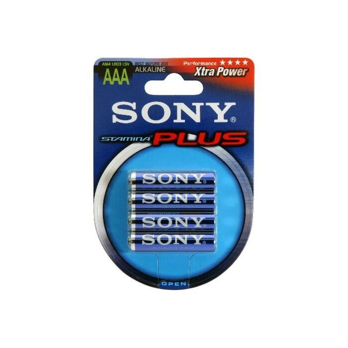 Batterie Sony Plus AAA ALKALINE 4 unità