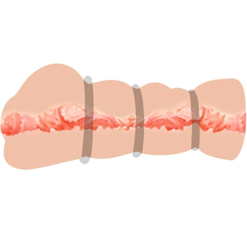 Masturbatore vaginale di bull bull con anelli