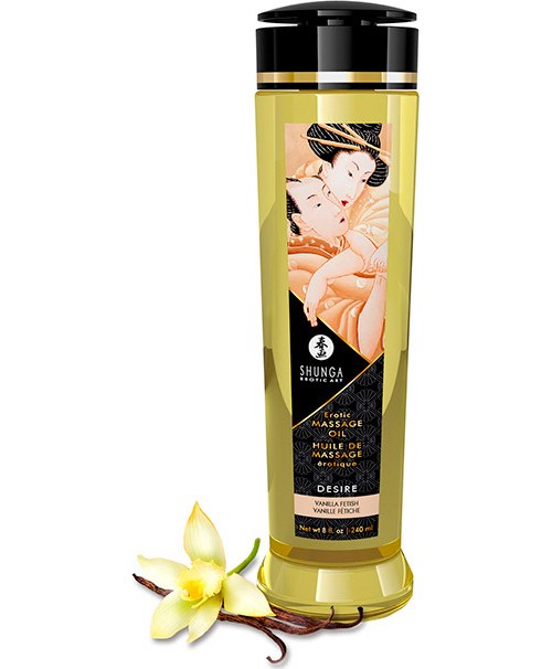 Olio da Massaggio Shunga Desire - Vaniglia 240 ml con Ylang Ylang