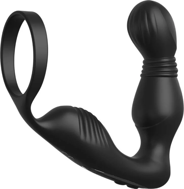 Massaggiatore prostatico Ass-Gasm Pro P-Spot Milker, con il suo anello